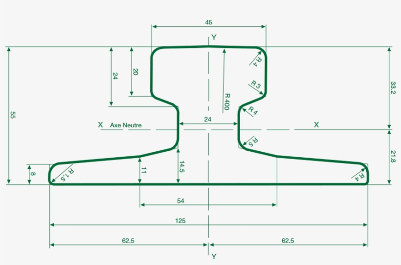 A45 Rail - A45 Rail Dimensions, transparent png download