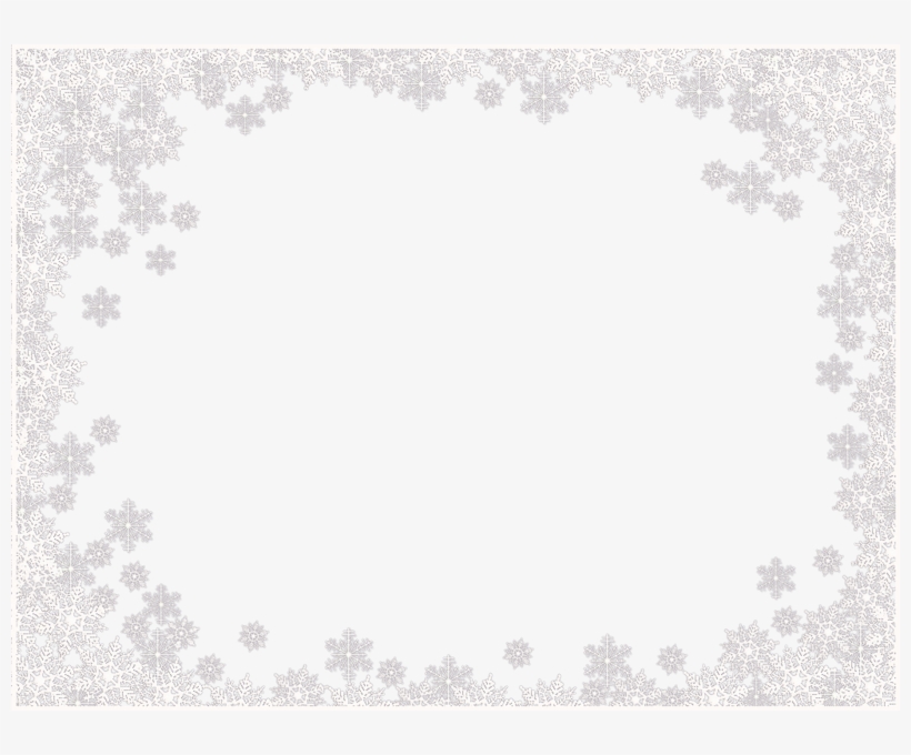 Download Snowflakes Border Frame Png Image - Snowflakes Border