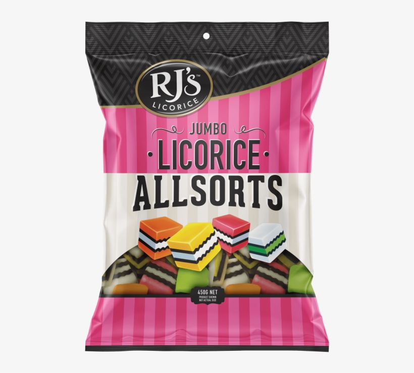 Jumbo Licorice Allsorts - Rjs Licorice, transparent png download