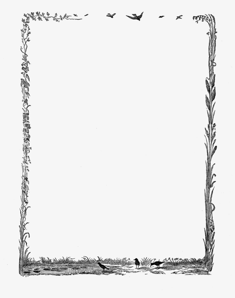 These Are Two Wonderful, Vintage Frame Digital Stamps - Line Art, transparent png download