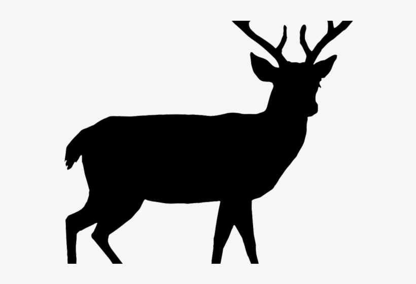 Reindeer Clipart Bowling - Deer Silhouette Clipart Png, transparent png download