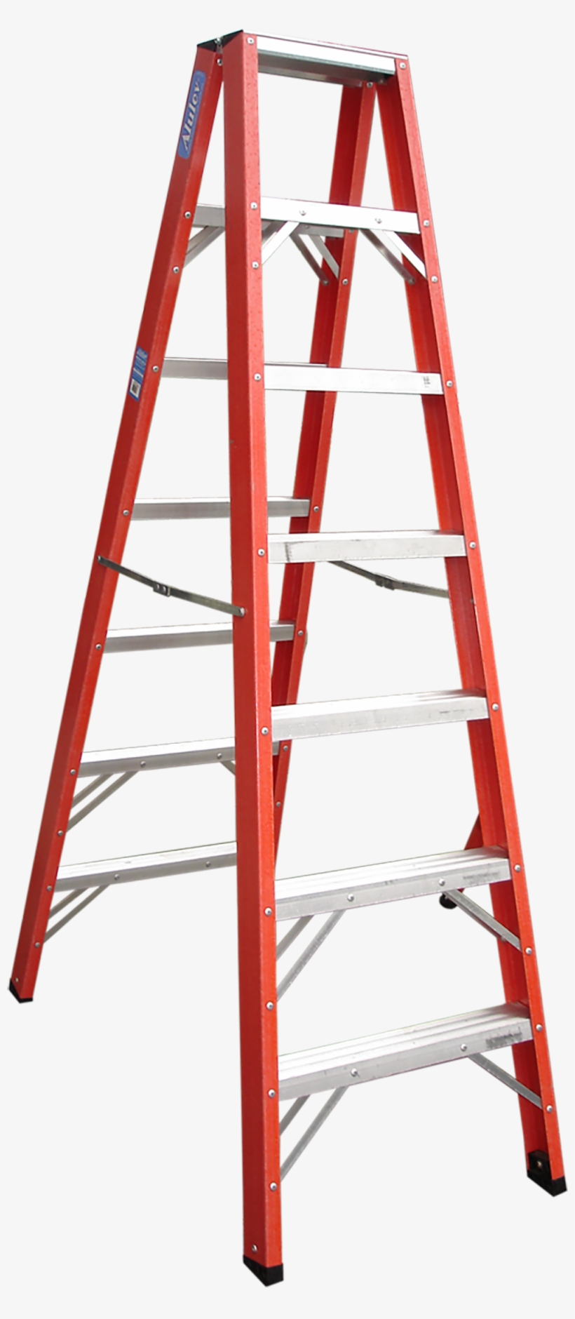 Escada Fibra Vidro Dupla Pintor 1,50m 5 Degraus 6219 - Stairs, transparent png download