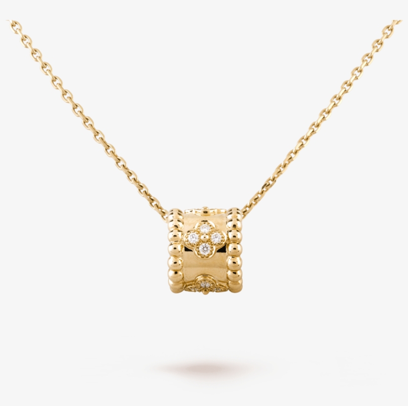 Perlée Clovers Pendant, - Van Cleef Perlee Necklace, transparent png download