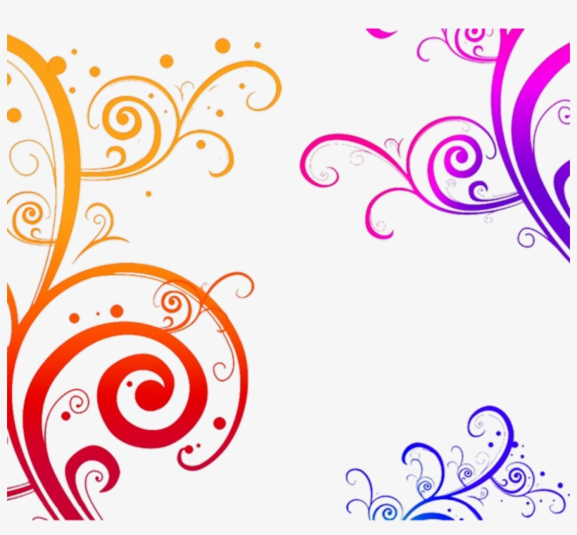 Swirls Sticker - 手 抄 报 花边, transparent png download