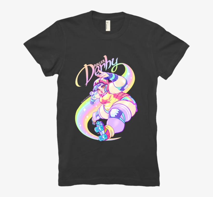 Roller Derby Bomba Tee From Gunkiss - Support A Runner Shirt, transparent png download