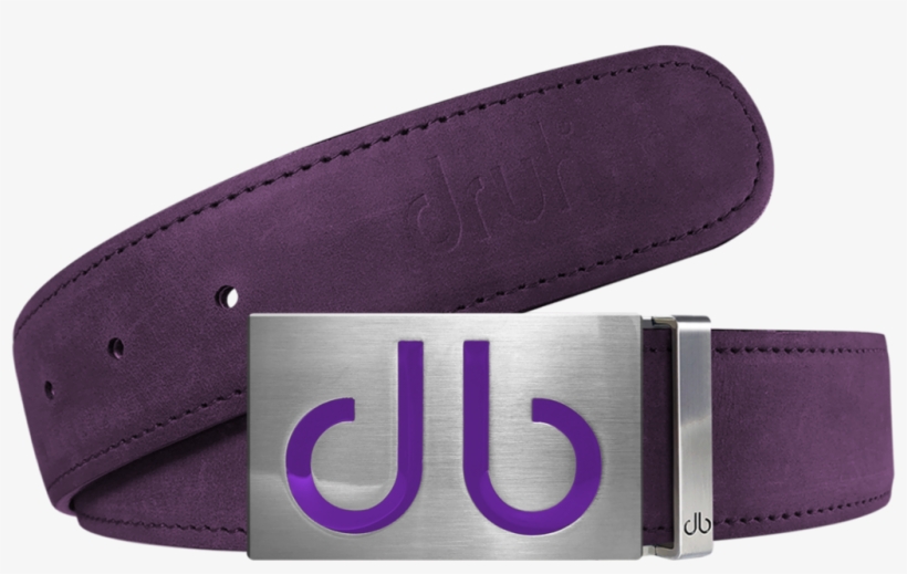 Purple Plain Leather Texture Belt With Buckle - Belt, transparent png download