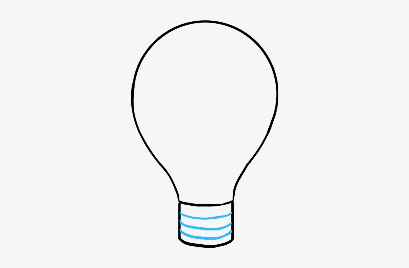 How To Draw Light Bulb Incandescent Light Bulb PNG Image