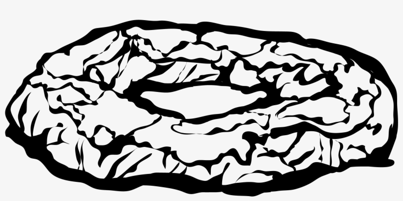 Mardi Gras King Cake - Black And White King Cake Clip Art, transparent png download