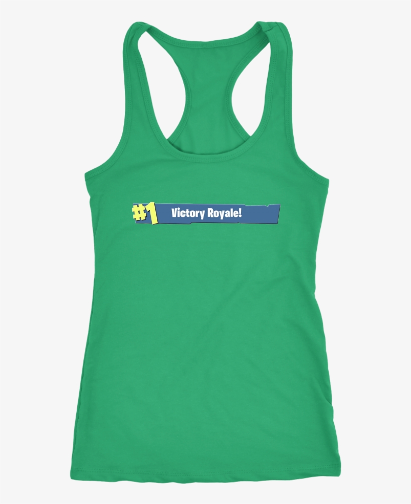 #1 Victory Royale Fortnite Women's Racerback Tank - Shirt, transparent png download