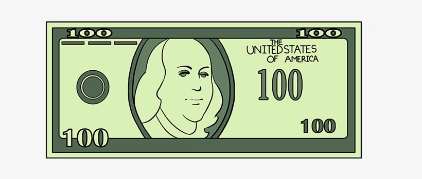 How To Draw Dollar Bill - Circle, transparent png download