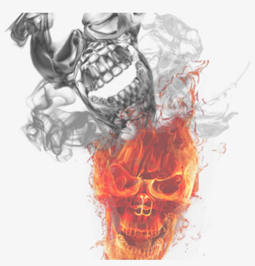 19 Fire And Smoke Stock Huge Freebie Download For Powerpoint - Fire Skull, transparent png download