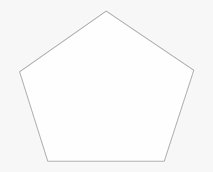 Pentagon Hand Fans - Line Art, transparent png download