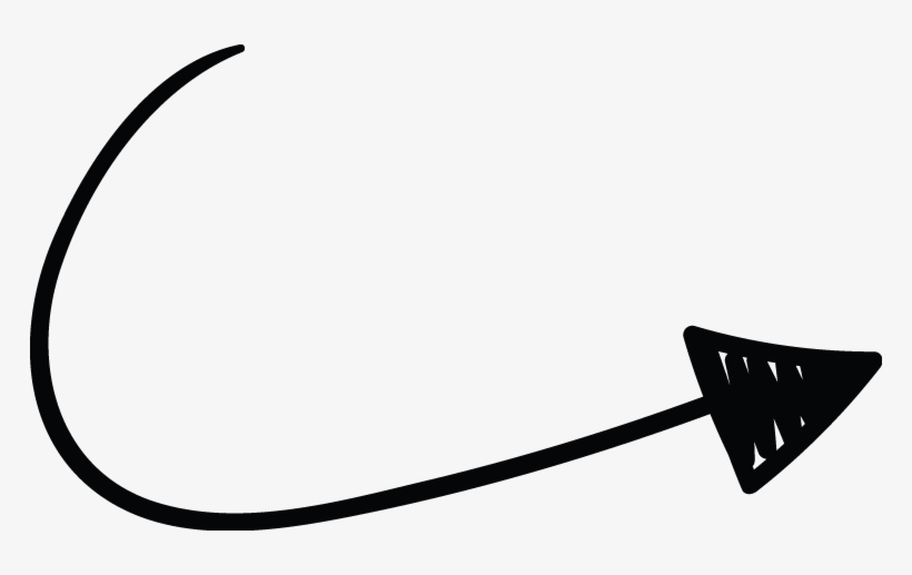 Download Right Arrow Curve Line Doodle Transparent PNG Download SeekPNG