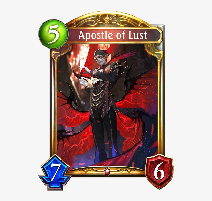 Unevolved Apostle Of Lust Evolved Apostle Of Lust - Shadowverse Omen Of Ten Forest, transparent png download