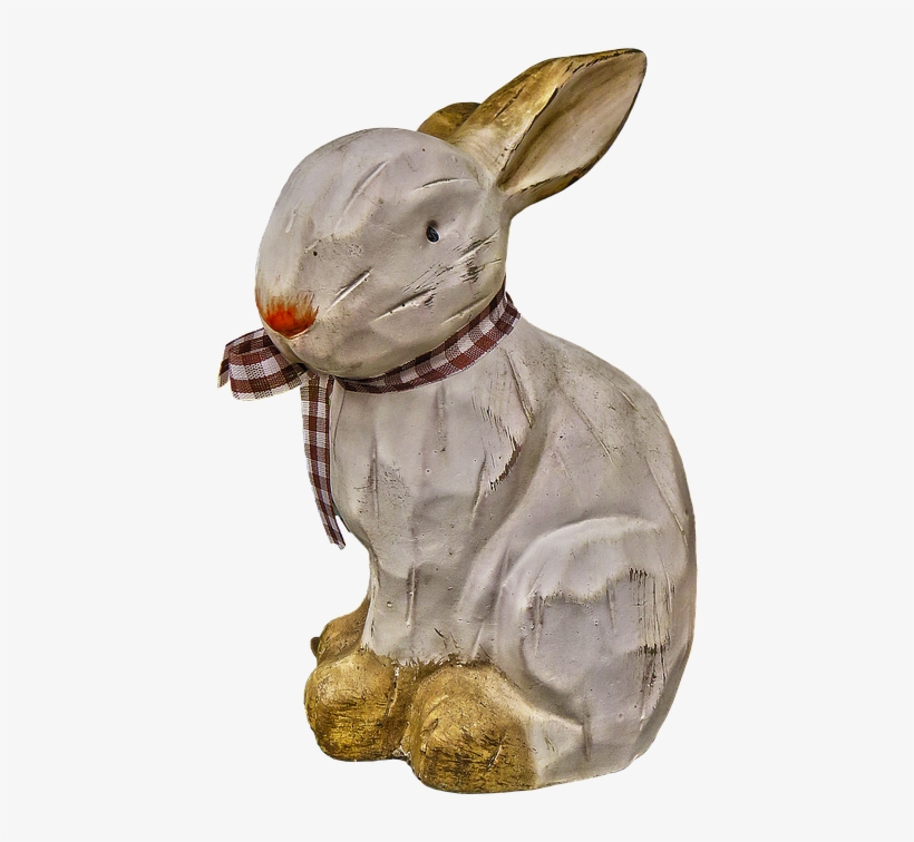 Hare, Figure, Easter, Ceramic, Garden Figurines - Zajączek Wielkanocny Rysunek Słodki, transparent png download