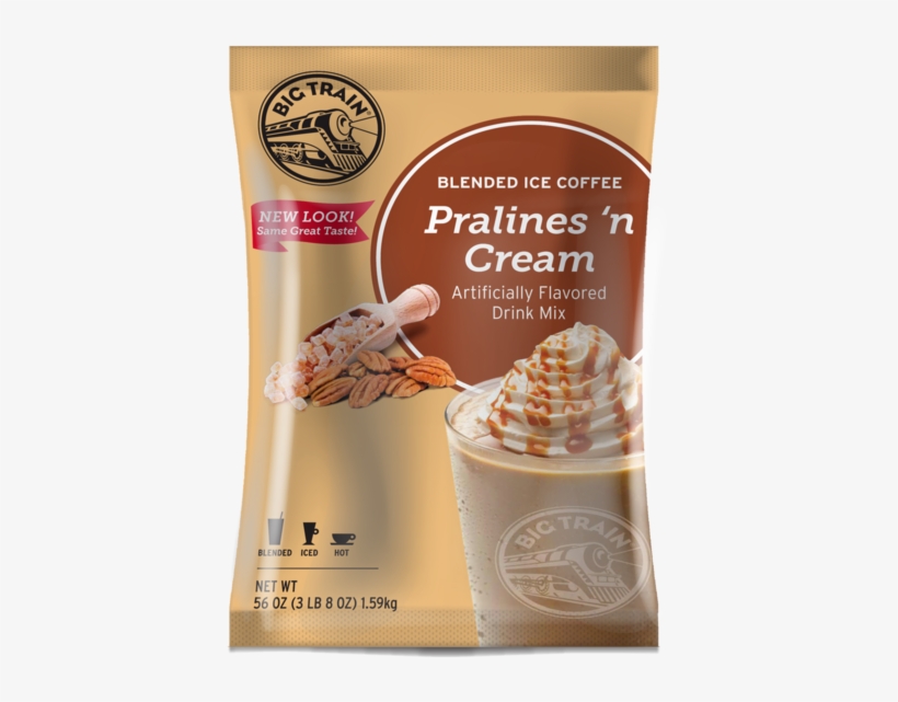 Big Train Pralines 'n Cream Blended Ice Coffee - Big Train Coffee, transparent png download