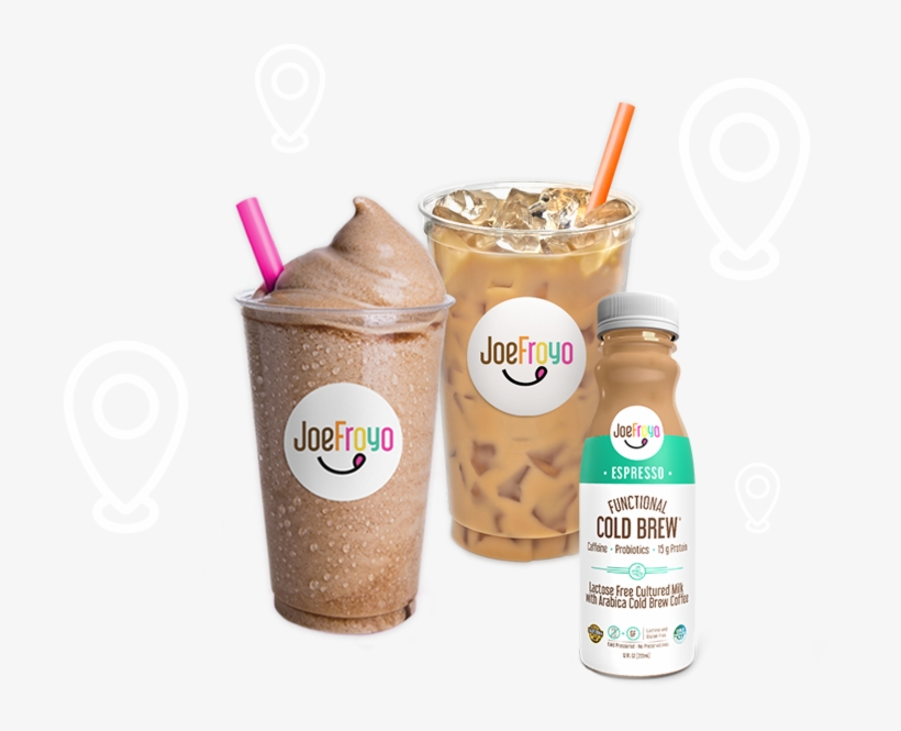 Three Joefroyo Slushy Iced Beverage Bottled Drink Cold - Iced Coffee, transparent png download