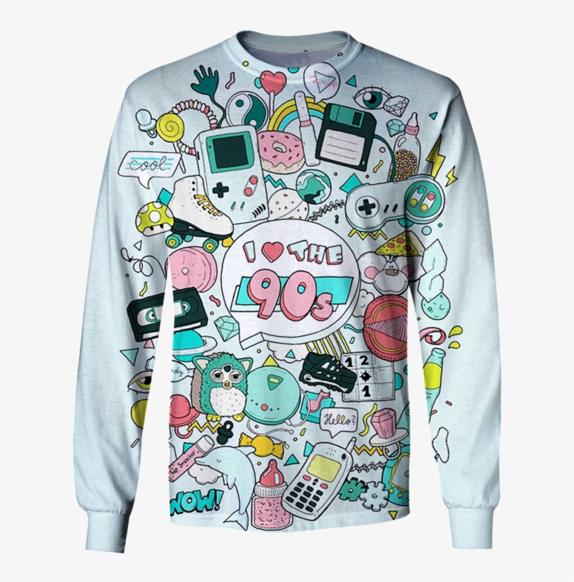 3d I Love The 90s Tshirt - Love The 90s, transparent png download