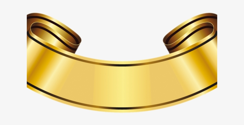 Download Golden Clipart Banner Sign - Bangle | Transparent PNG Download ...