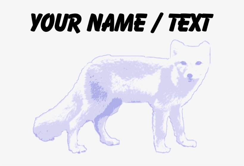 Custom Arctic Fox T-shirt - Zapatilla Con Alas, transparent png download