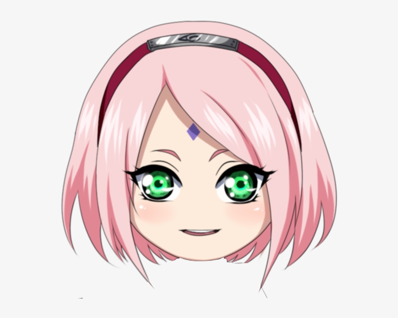 Kepala Hinata Hyuga - Sakura Haruno, transparent png download