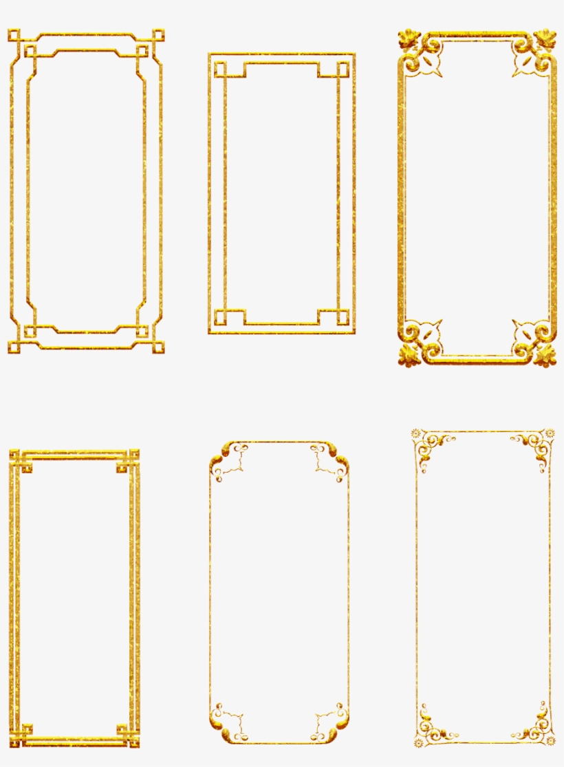 الذهب رائع الرجعية النمط الصيني صورة ملف Psd - Diagram, transparent png download
