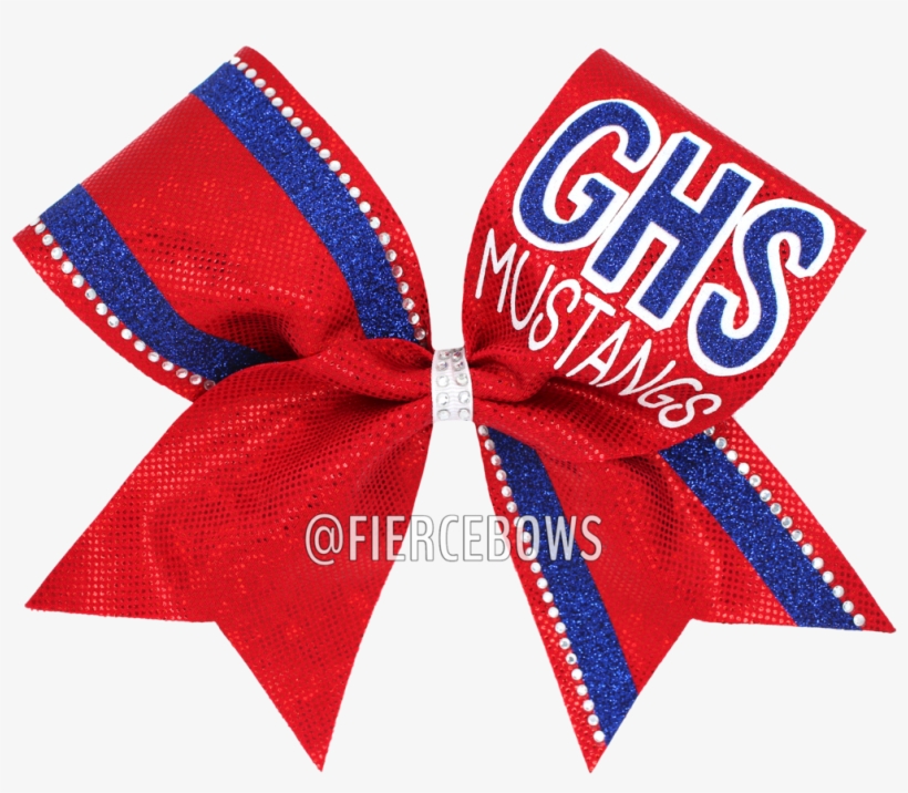 Show Your Pride Rhinestone Cheer Bow - Coquelicot, transparent png download
