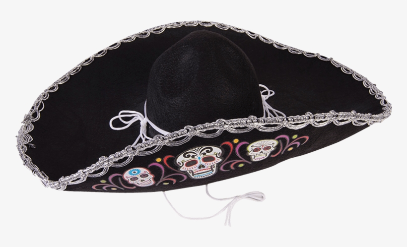 Day Of The Dead Deluxe Costume Sombrero, transparent png download