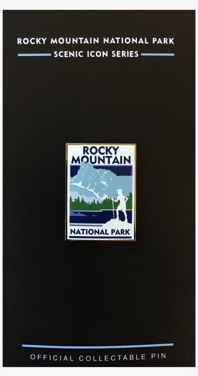 Rocky Mountain National Park Pin Scenic Icon Series - Book Cover, transparent png download