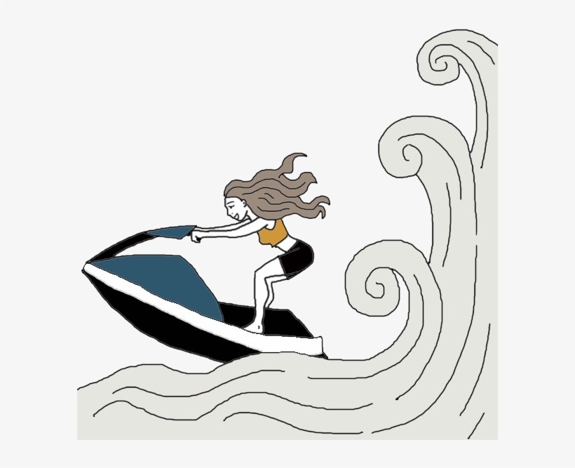 Jetski Dream Meaning - Illustration, transparent png download