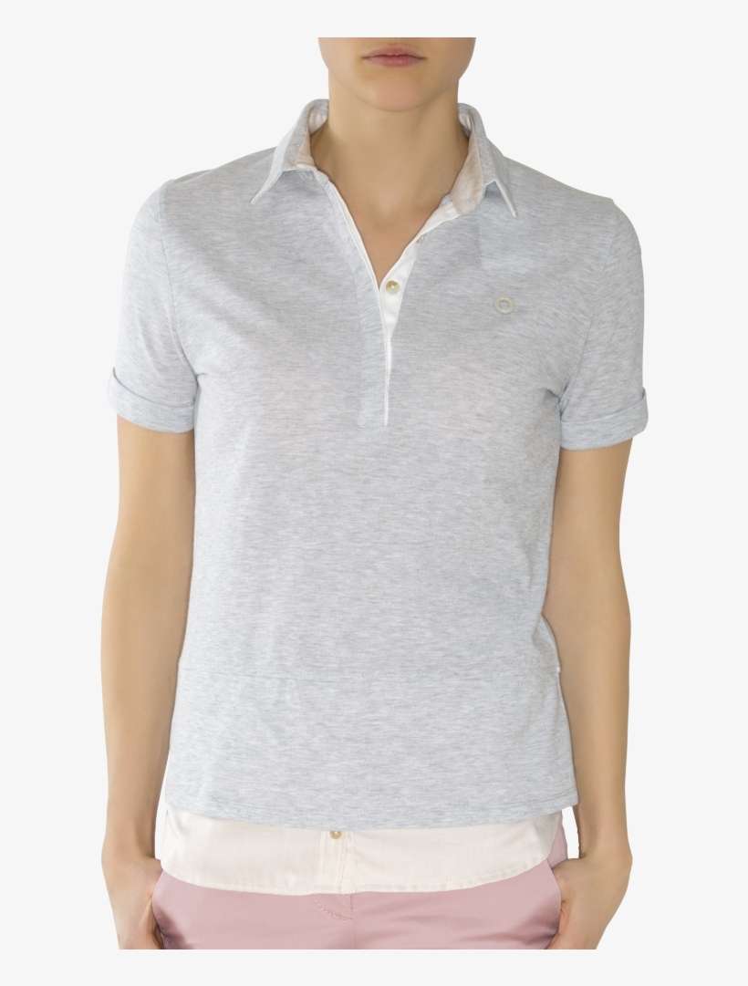 Piqué Shirt Short Sleeves, Ruffles On Stand-up Collar - Polo Shirt, transparent png download