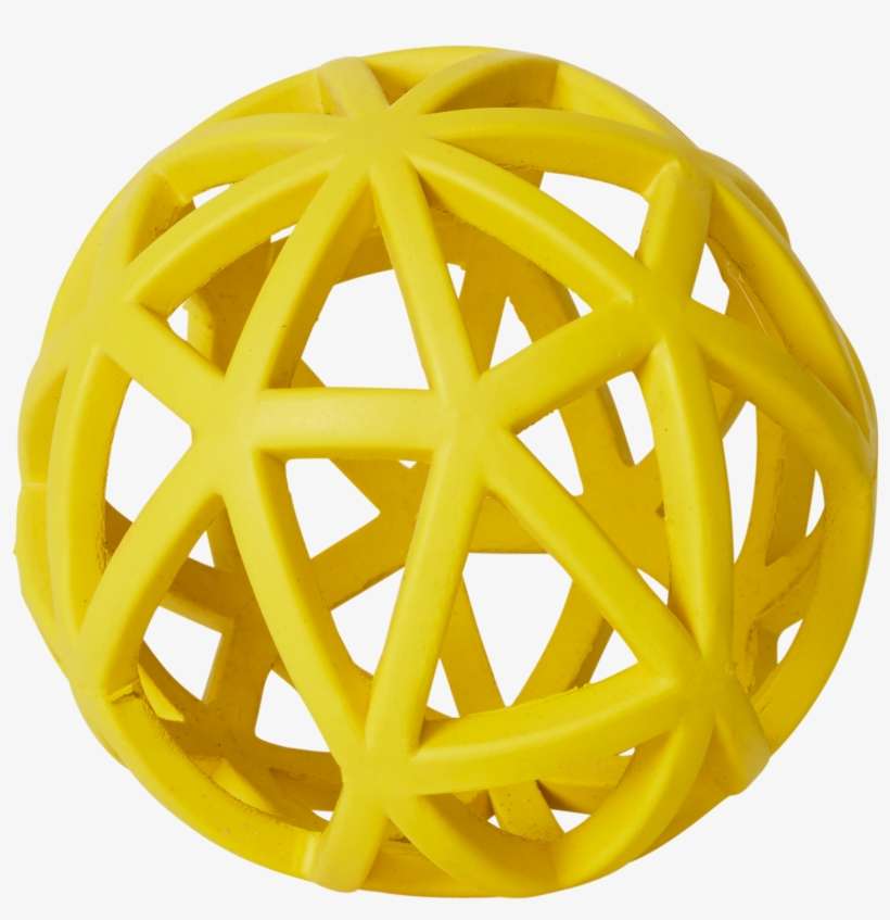 Bud'z Dog Toy Rubber Ball Soft 4” Yellow - Circle, transparent png download