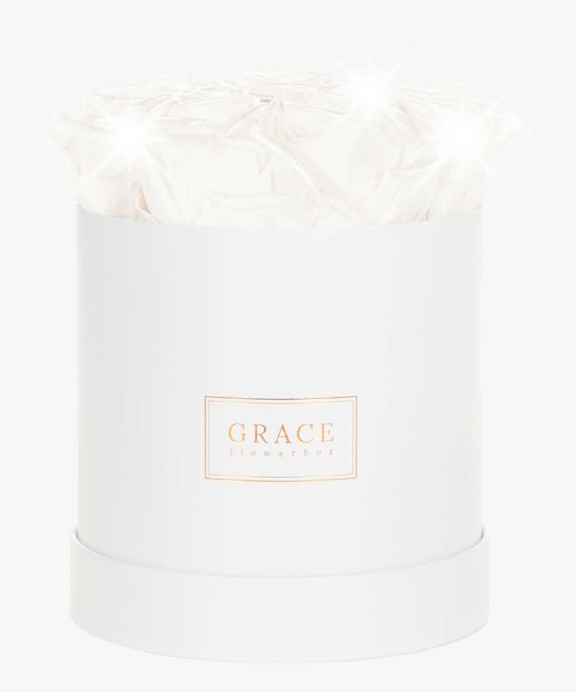 Roségold White Flowerbox, Small, Pearl White - Tissue Paper, transparent png download