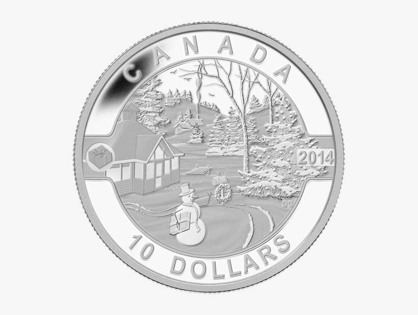 2014 $10 O Canada - 25 Dollar Canadian Coin, transparent png download