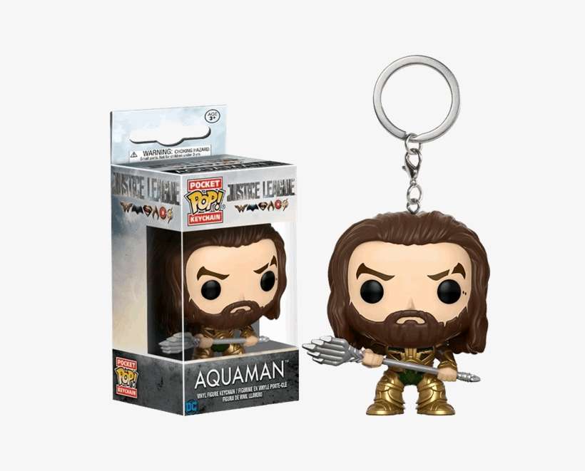 Aquaman Pop Keyring Vinyl Figure - Superhero Funko Pop Keychain, transparent png download