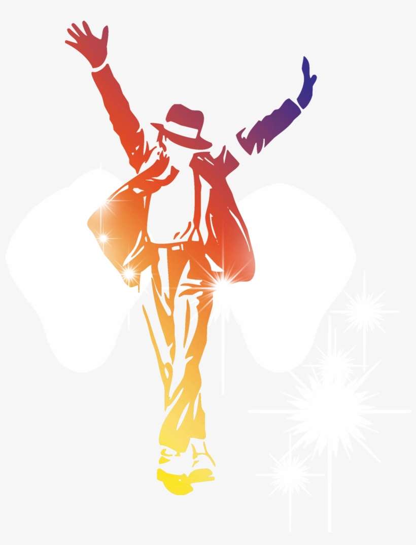 Michael Jackson Clipart Cookie - Michael Jackson Silueta Colores, transparent png download