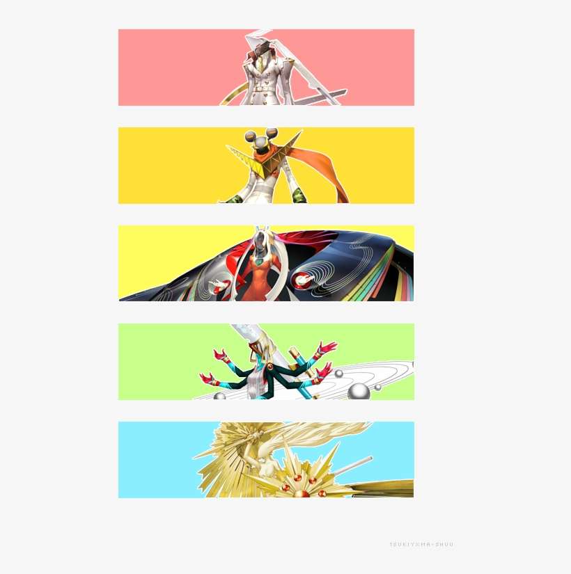 “p4 Cʜᴀʟʟᴇɴɢᴇ 5/5 Favorite Personas ” ↳ Izanagi-no - Graphic Design, transparent png download