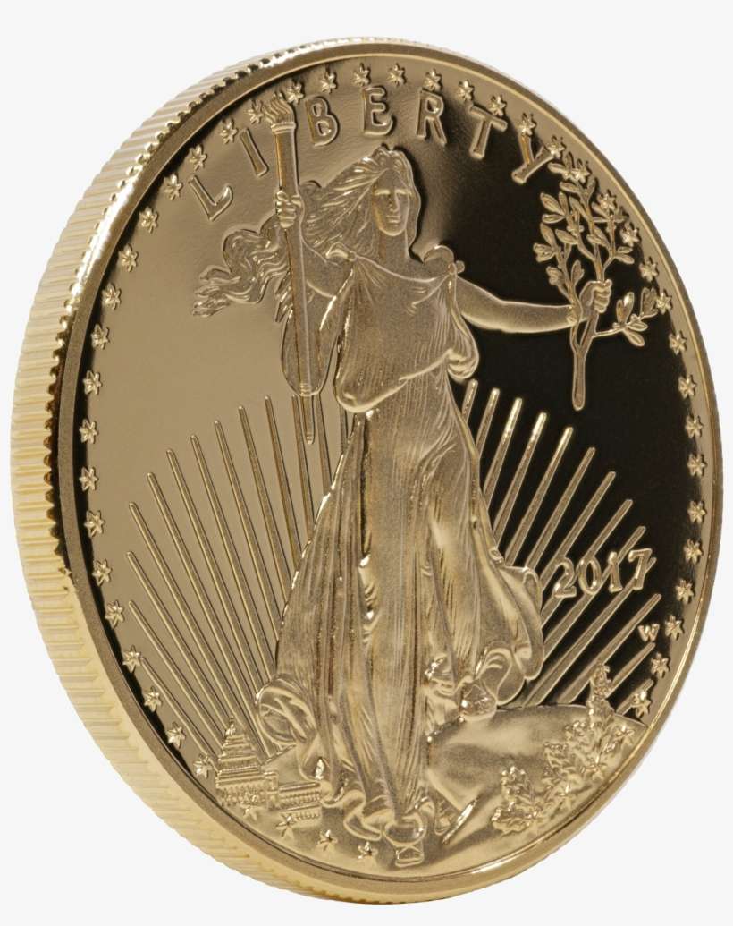 Gold American Eagle 1 Oz - Coin, transparent png download