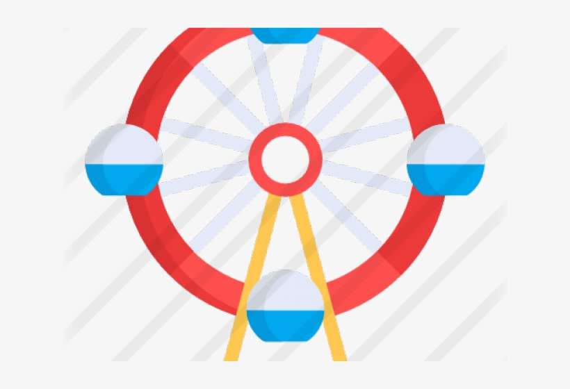 Ferris Wheel Clipart Transparent Background - Circle, transparent png download