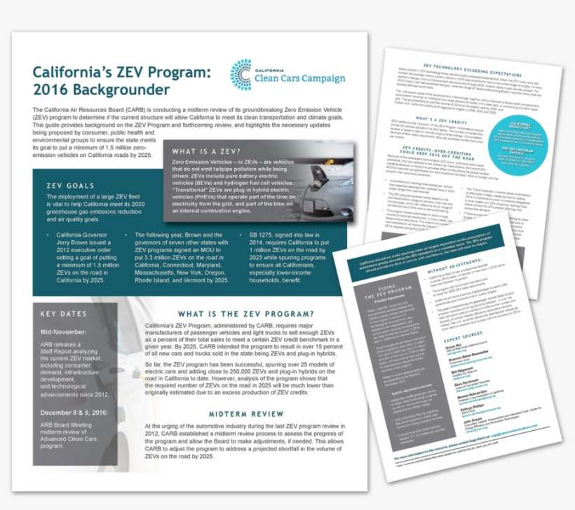 Clean Cars Handout - Brochure, transparent png download