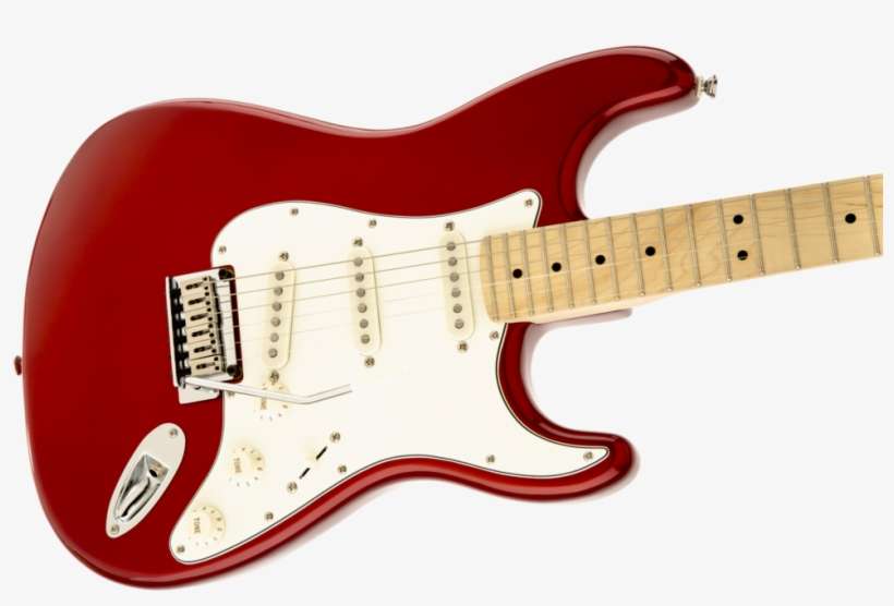 Squier Standard Stratocaster In Candy Apple Red, Maple - Squier Vintage Modified Stratocaster Black, transparent png download