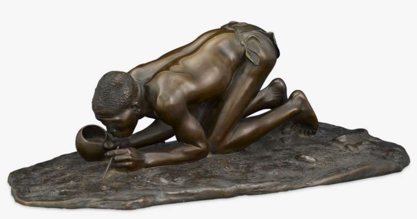 The Dagga Smoker By Anton Van Wouw - Bronze Sculpture, transparent png download