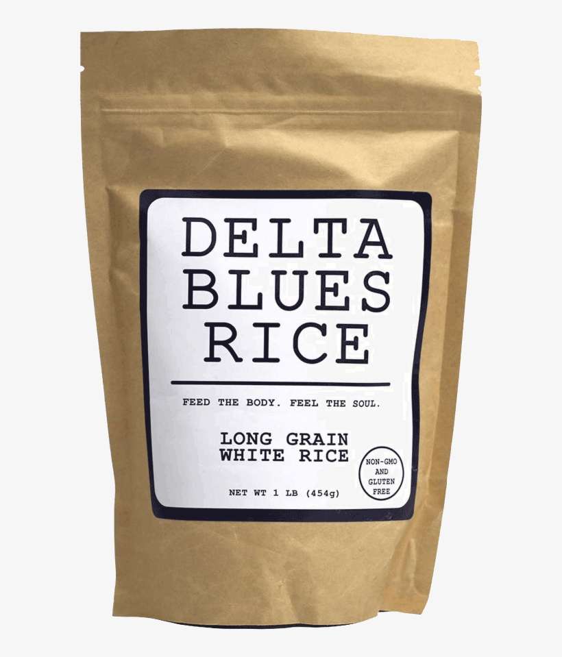 Delta Blues Long Grain White Rice, 1lb - Paper Bag, transparent png download