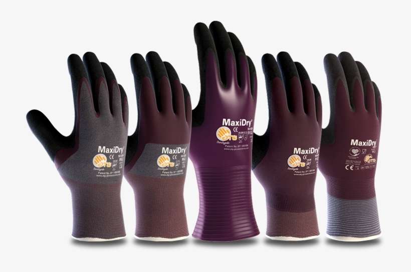 Atg Maxidry Serie - Maxi Dry Purple Gloves, transparent png download