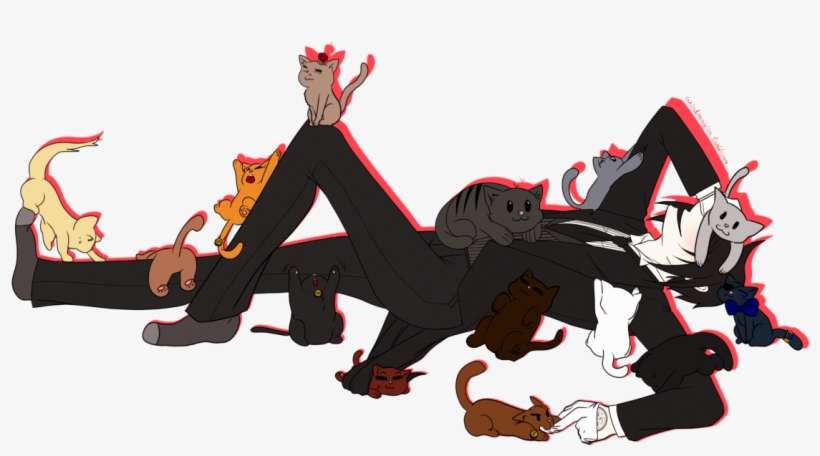 Sebastian Michaelis Kuroshitsuji Cats Neko Kuroshitsujifanpage - Illustration, transparent png download