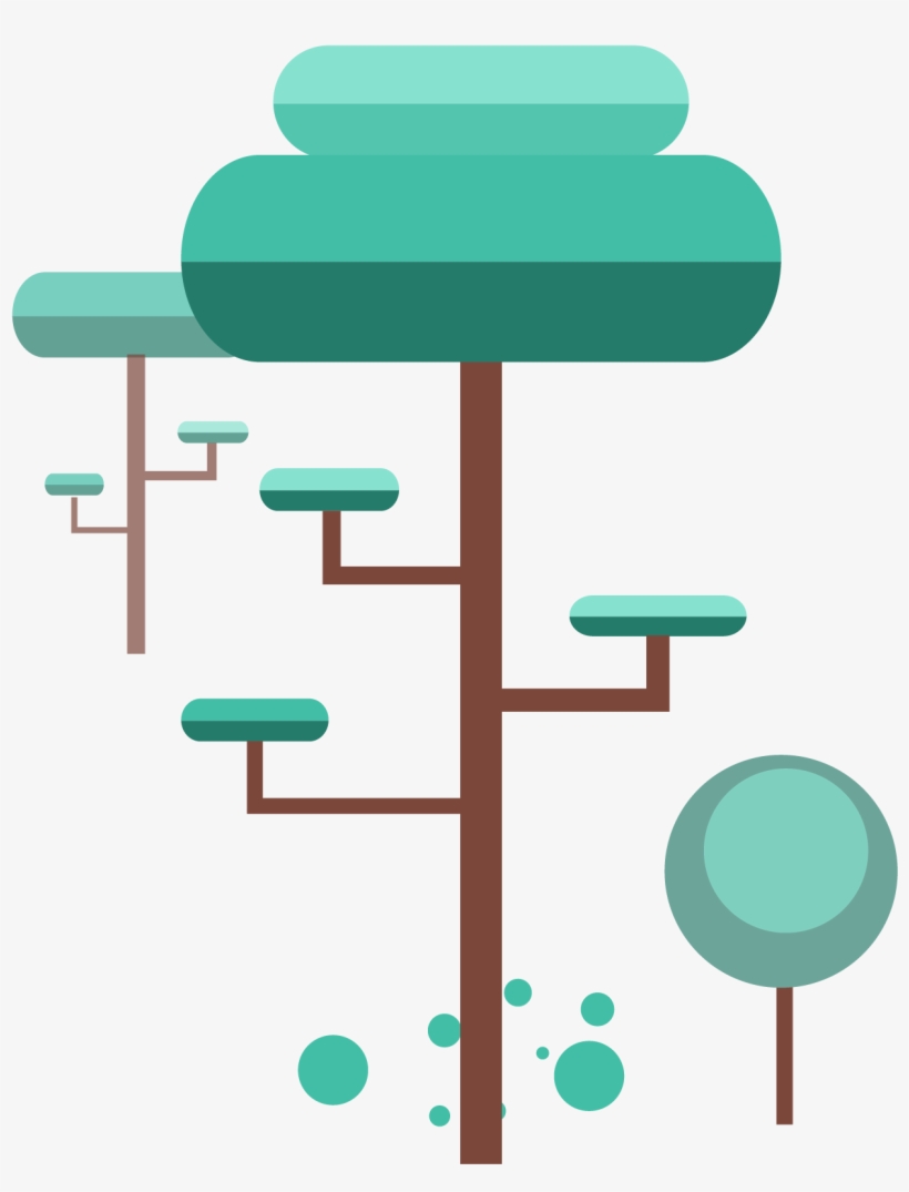 Winter Elements Trees Cold Grey Minimalist Png And - Furniture, transparent png download