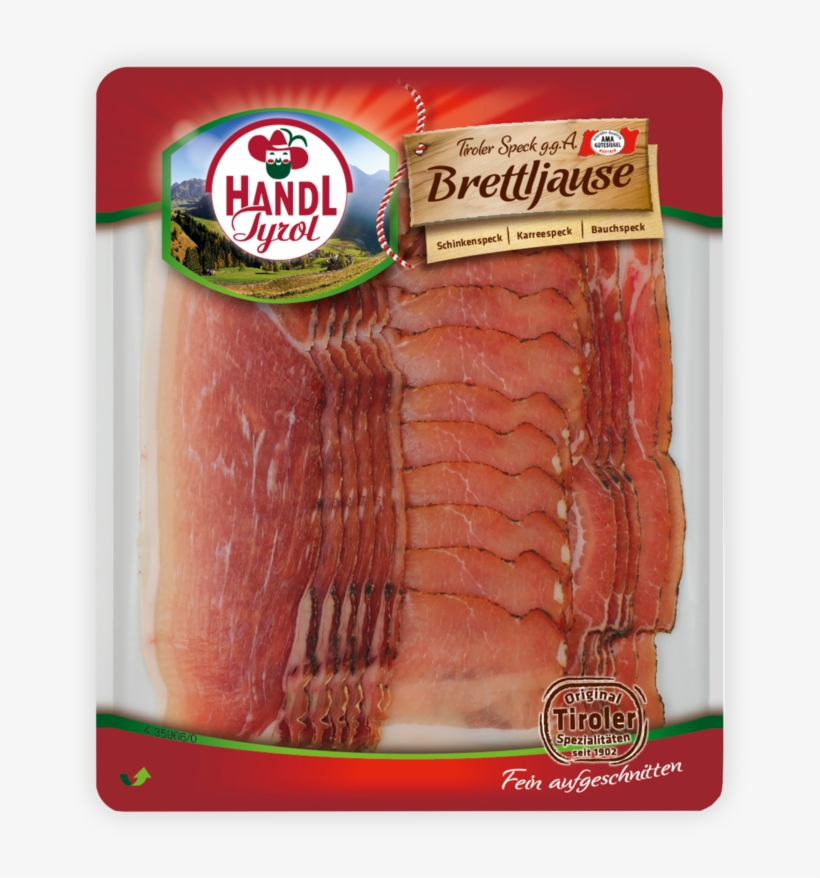 Ama Tiroler Speck Pgi Speck Platter Handl Tyrol - Cervelat, transparent png download