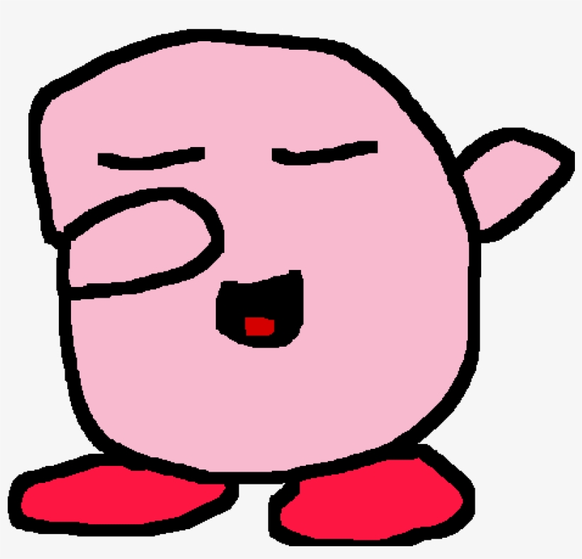 Kirby But He Is Dabbing, transparent png download