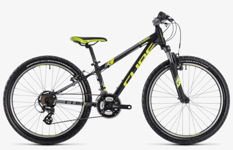 Cube 2018 Kid 240 Black/flash Yellow - Merida Big Seven 20 2015, transparent png download