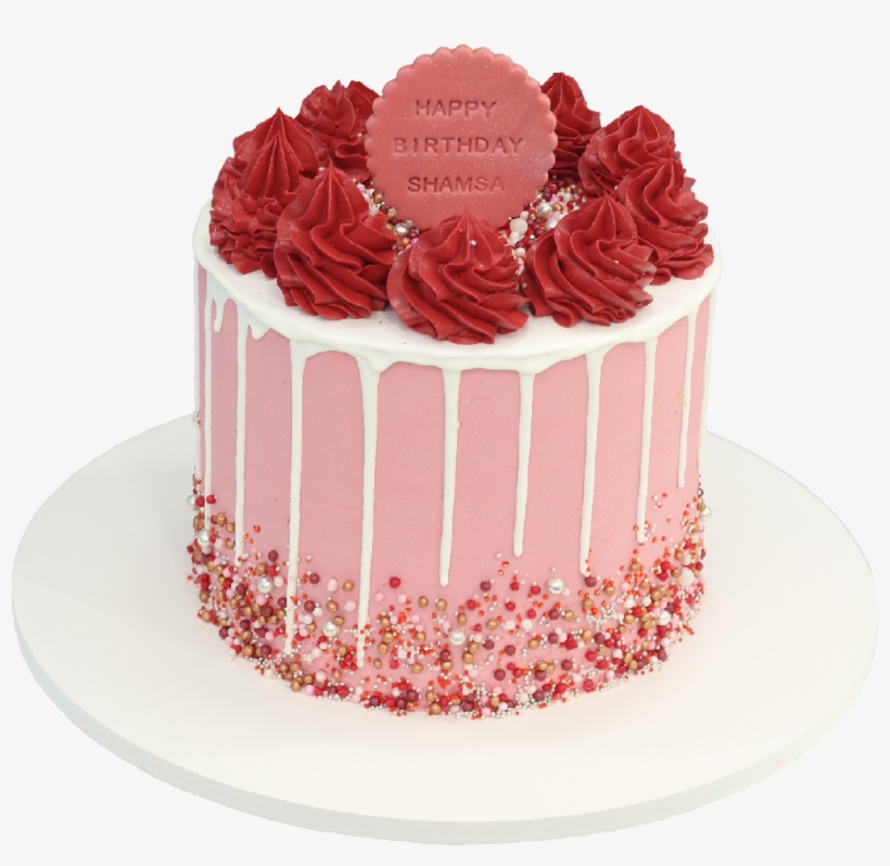 Sprinkles Pink Cake - Birthday Cake, transparent png download
